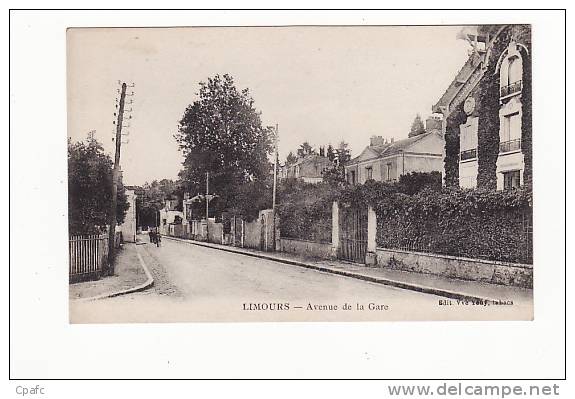 Carte 1910 LIMOURS -  AVENUE DE LA GARE - Limours