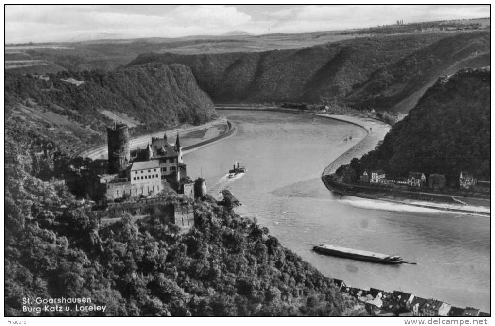 14626   Germania,  St.  Goarshausen,  Burg  Katz  U.  Loreley,  VGSB - St. Goar