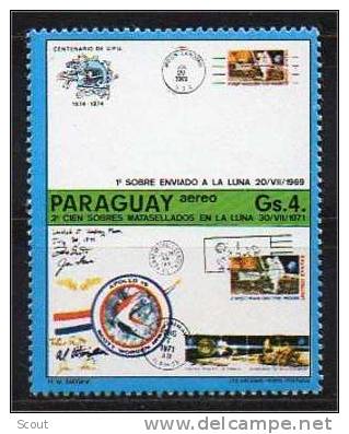 PARAGUAY - 1974 - 100° ANN. UPU, POSTA LUNARE - YT PA685 MI 2597 ** - Amérique Du Sud