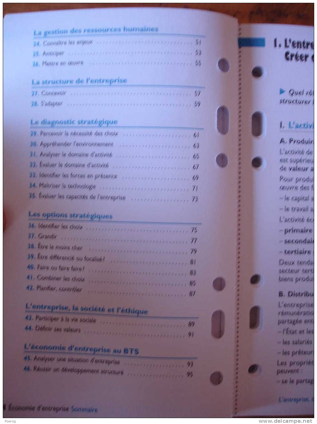 FICHES FOUCHER N°22 BTS TERTIAIRES - ECONOMIE D´ENTREPRISE - 2003 - Tout Le Programme En 46 Fiches Détachables - Schede Didattiche