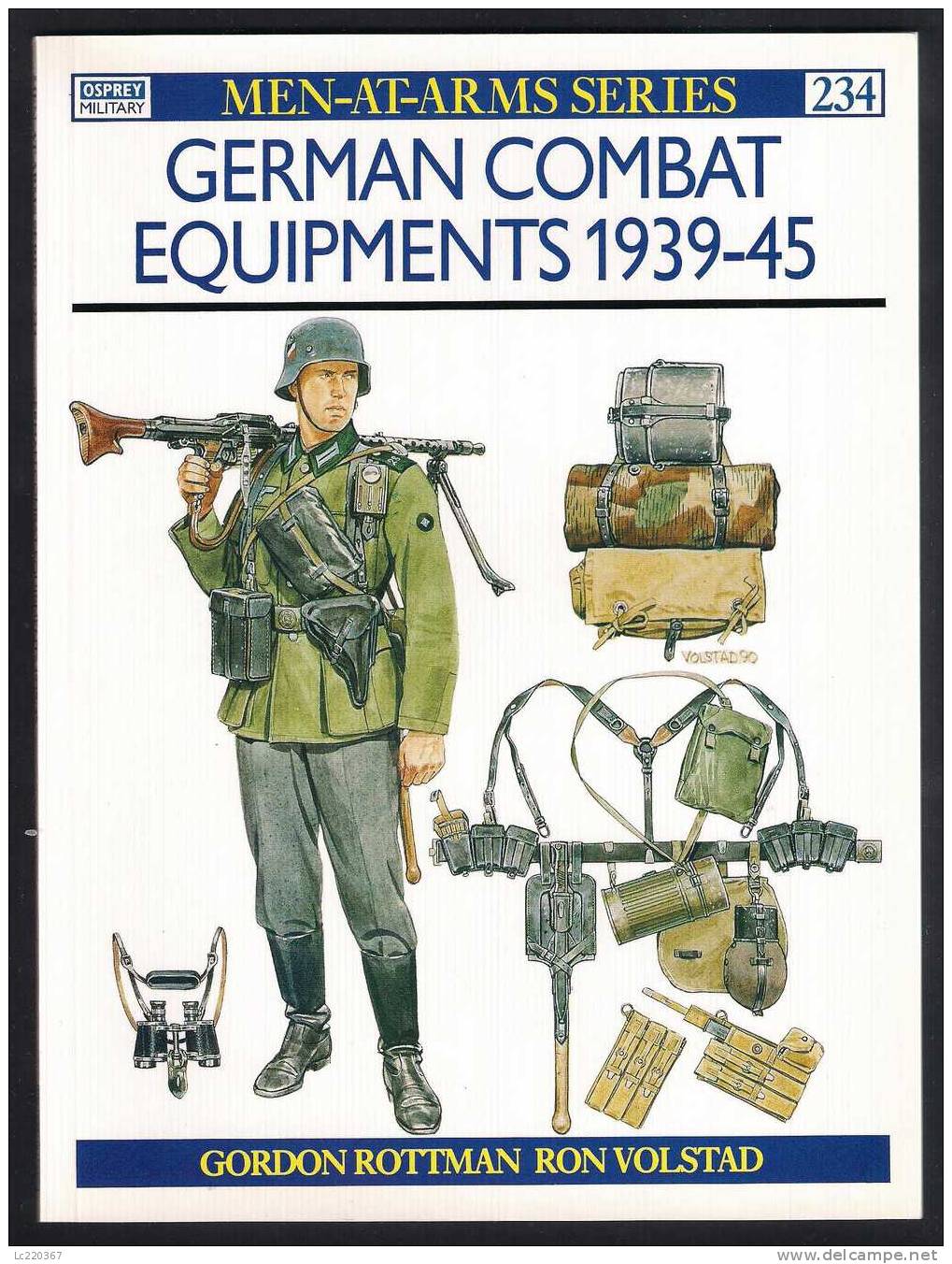 OSPREY MILITARY MEN-AT-ARMS SERIES NR.234 GERMAN COMBAT EQUIPMENTS 1939-45 GORDON ROTTMAN ISBN 0-85045-952-4 - Englisch