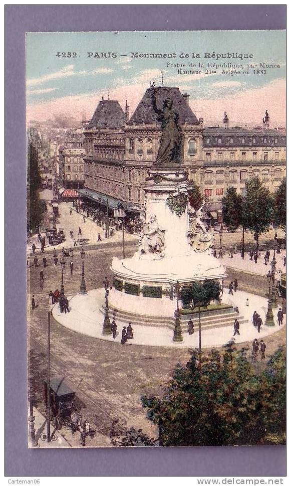 75 - Paris 11 ème - Monument De La République - Editeur: ELD N°4252 - Arrondissement: 11