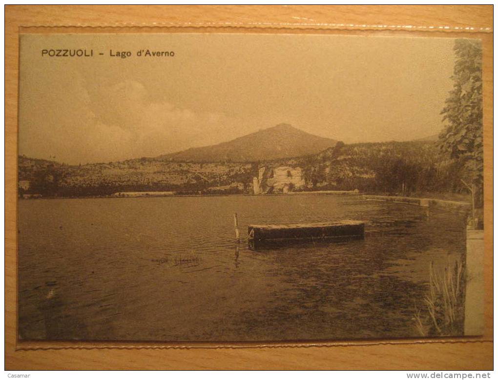 ITALY Pozzuoli Lago D' Averno D'Averno Lake Campania Napoli Card Italia Italie - Pozzuoli