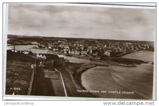 REAL PHOTO PCd - Thurso From Castle Tower - Caithness - The Highlands - SCOTLAND - Caithness