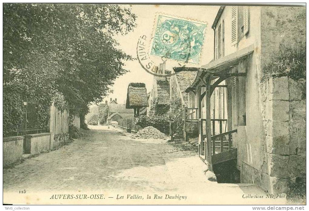 AUVERS-sur-OISE - Les Vallées,la Rue Daubigny - Auvers Sur Oise