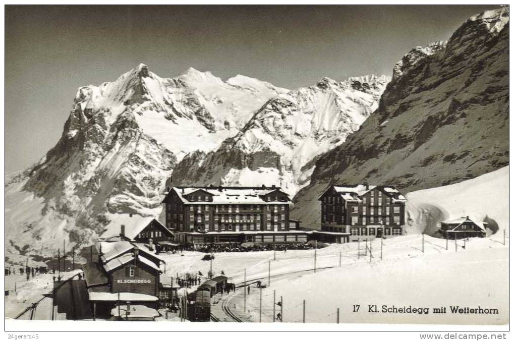 CPSM KLEINE SCHEIDEIGG (Suisse-Berne) - 2061 M Mit Wetterhorn - Autres & Non Classés