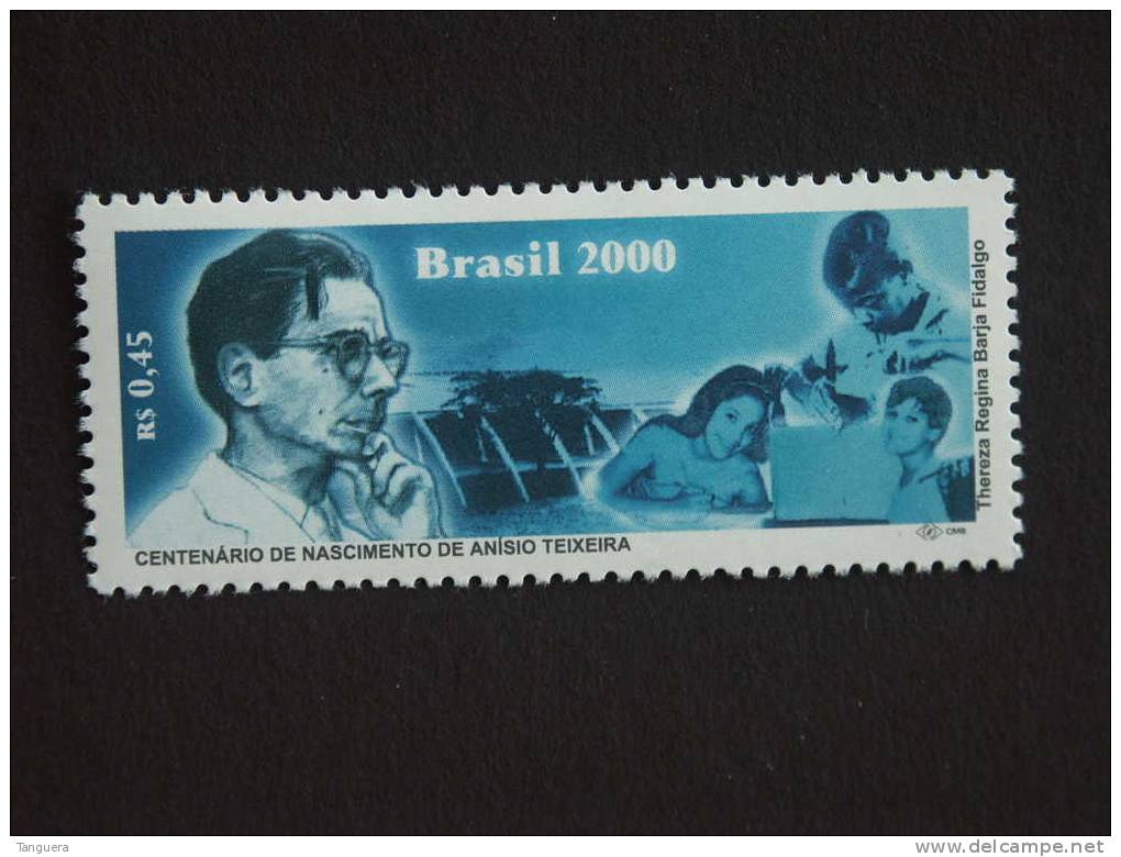 Brazilië Brésil Brasil 2000 Anisio Teixera Education Leraar Yv 2595 MNH ** - Sonstige & Ohne Zuordnung