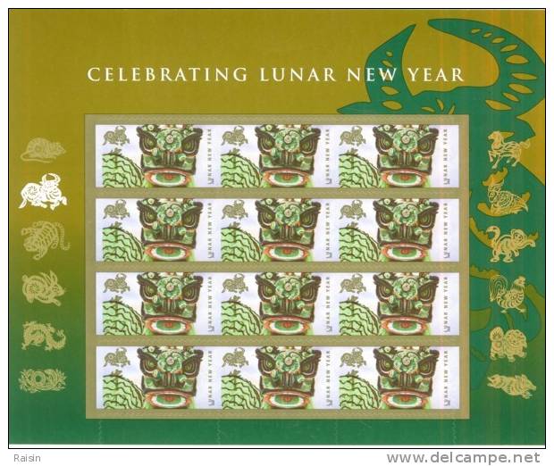 Nouvel An Lunaire  Lunar New Year  Yvert 4136 Scott 4375  **  MNH - Sheets