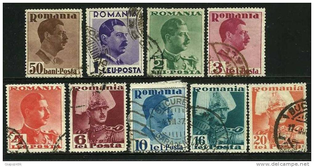 ● ROMANIA 1935 - CARLO II - N.  486 . . .  Usati - Cat. ? € - Lotto N. 1449 - Oblitérés