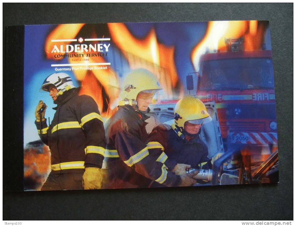 ALDERNEY 2004  COMMUNITY SERVICES FIRE MAN    MI BOOKLET 7      MNH **    MAP1-900 - Alderney