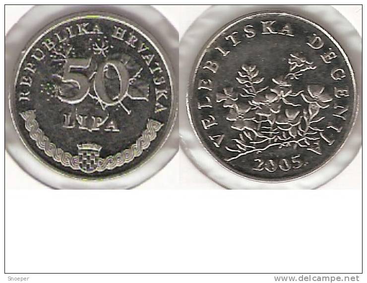 *croatia 50 Lipa 2005 Km8   Xf+ !!!!! - Croatia