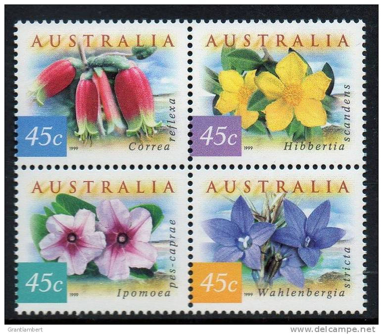 Australia 1999 Coastal Flowers Block Of 4 MNH   SG 1854-1857 - Ungebraucht