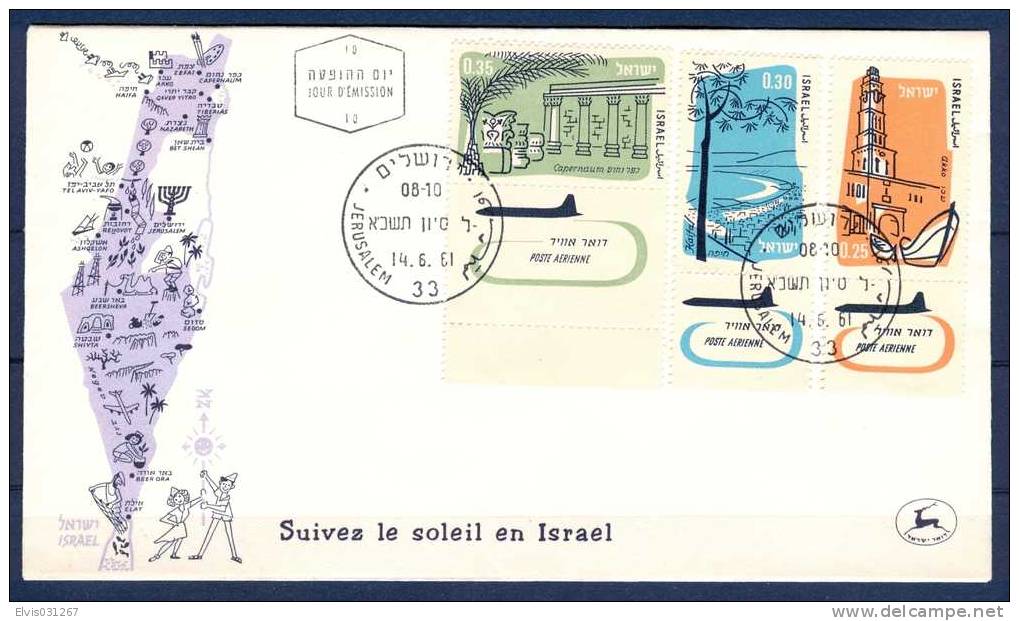 Israel FDC - 1960, Philex Nr. 202-210,  *** - Full Tab - Mint Condition - - FDC