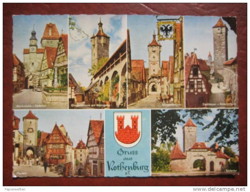 Rothenburg Ob Der Tauber - Mehrbildkarte - Rothenburg O. D. Tauber