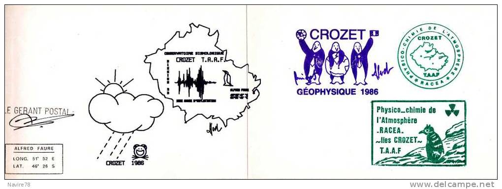 TERRES AUSTRALES ET ANTARCTIQUES FRANCAISES Saint Paul Et Amsterdam, Kerguelen, Crozet, Terre Adélie - TAAF : Terres Australes Antarctiques Françaises