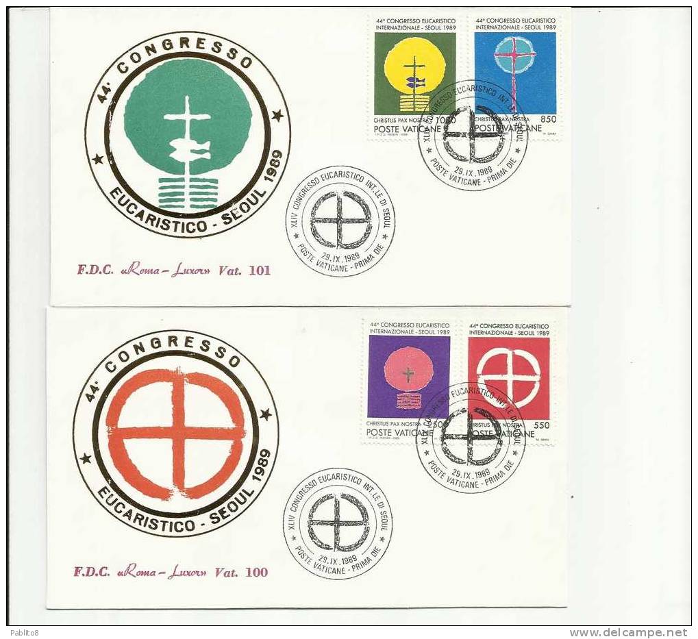 VATICANO1989 FDC CONGRESSO EUCARISTICO - FDC