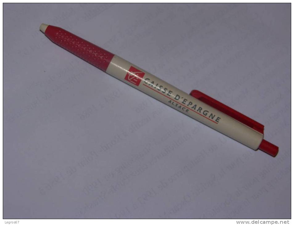 STYLO BILLE CAISSE D'EPARGNE ALSACE - Pens