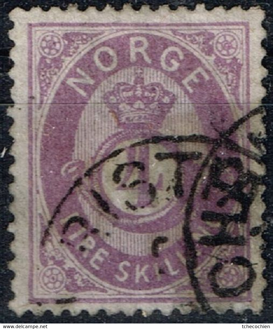 Norvège - 1871-75 - Y&T N° 19 Oblitéré - Gebruikt