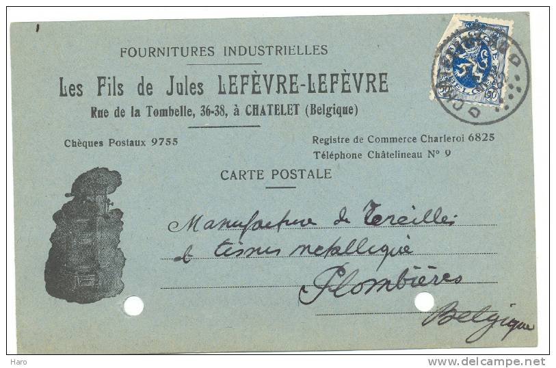 CHATELET   - Carte Pré Imprimée - Les Fils De Jules Lefèvre-Lefèvre  1932 -  (b59) - Châtelet