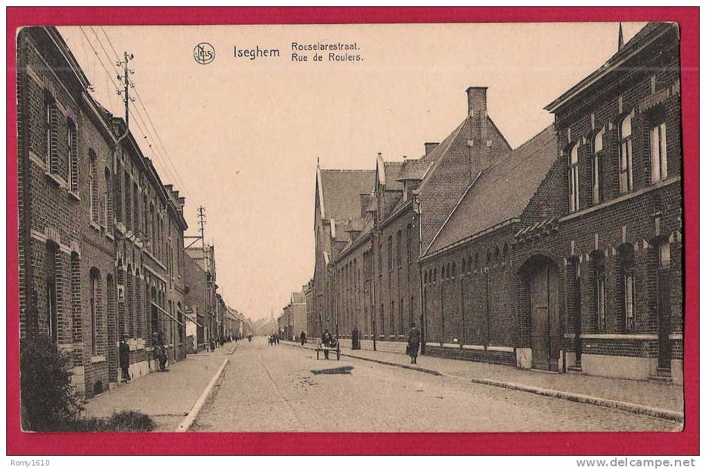 Izegem.  Iseghem. Roeselarestraat / Rue De Roulers. Animée. - Izegem