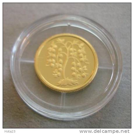 LATVIA -The Golden Apple Tree 2007 Gold Coin Proof - Latvia