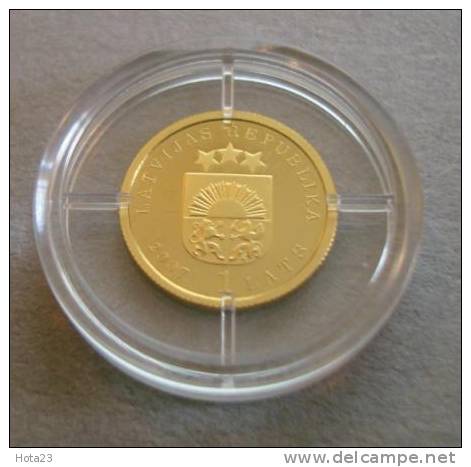 LATVIA -The Golden Apple Tree 2007 Gold Coin Proof - Lettonie