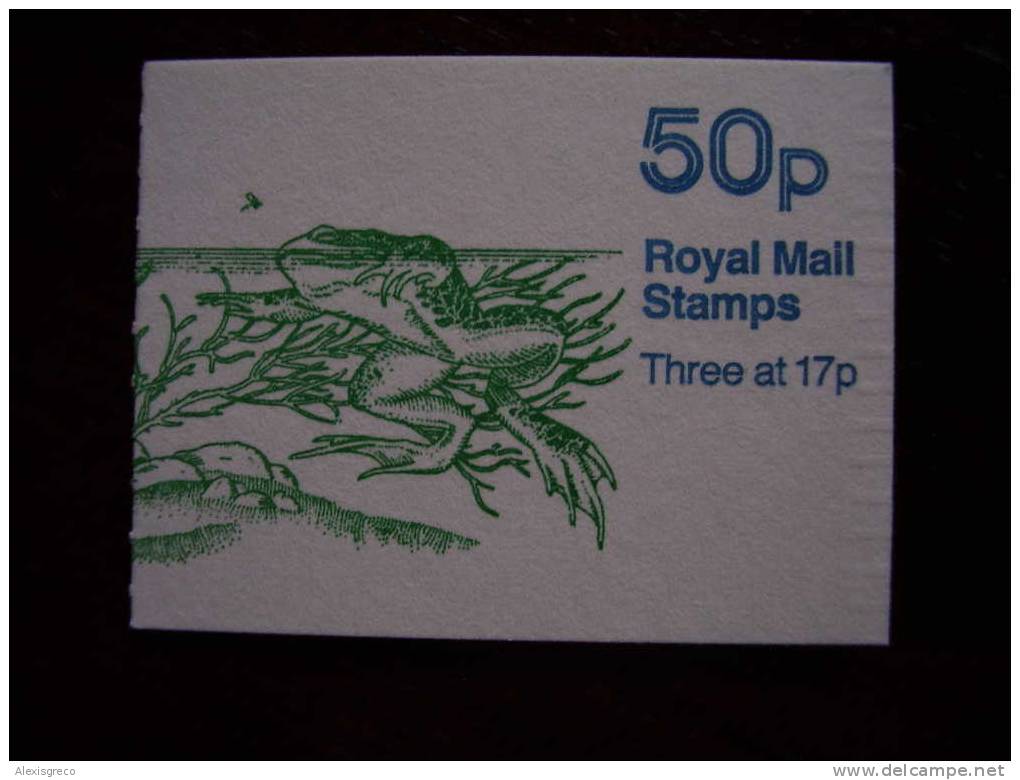 GB BOOKLETS 1986 FOLDED 50p POND LIFE MINT - Booklets