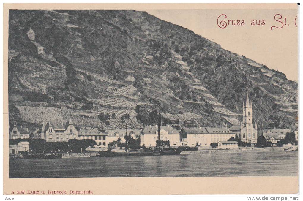 Gruss Aus ST. ...(  Kaart Van Lautz U. Isenbeck, Darmstadt) - St. Goar