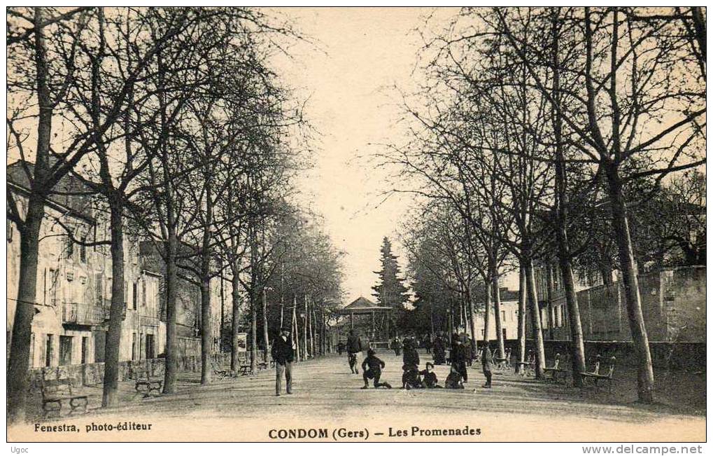 CPA -32 - GERS - CONDOM - Les Promenades - 457 - Condom