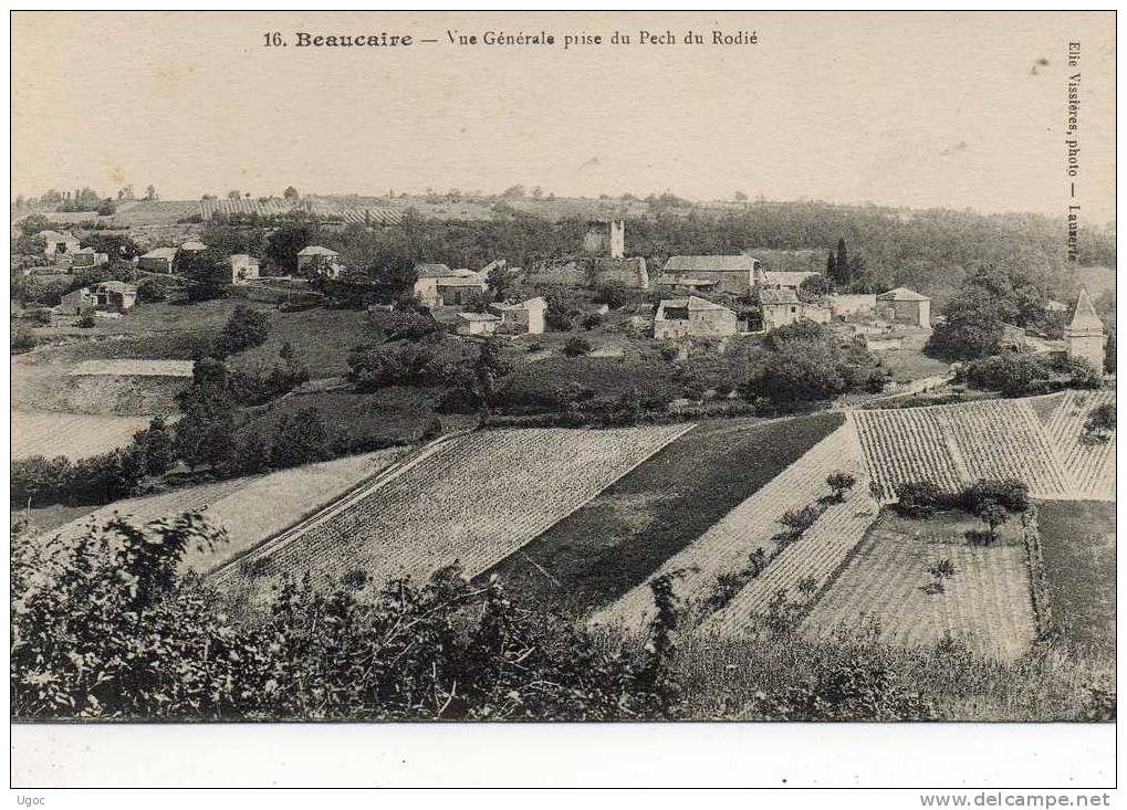 CPA -32 - GERS - BEAUCAIRE - Vue Générale Prise Du Pech Du Rodié - 463 - Andere & Zonder Classificatie