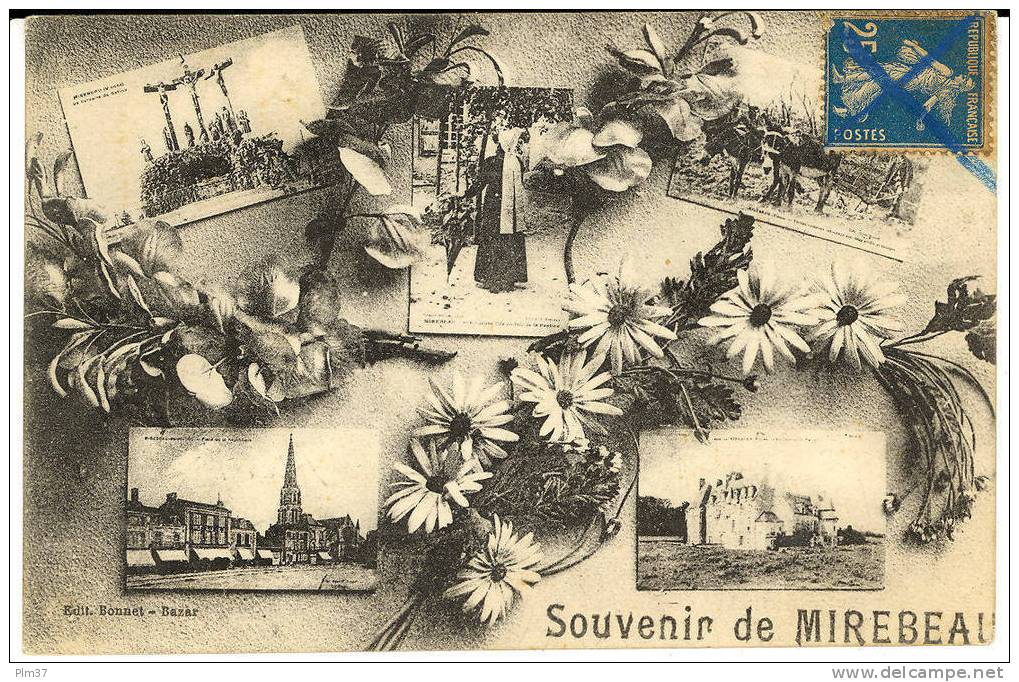 MIREBEAU - Souvenir Vues Multiples - Mirebeau