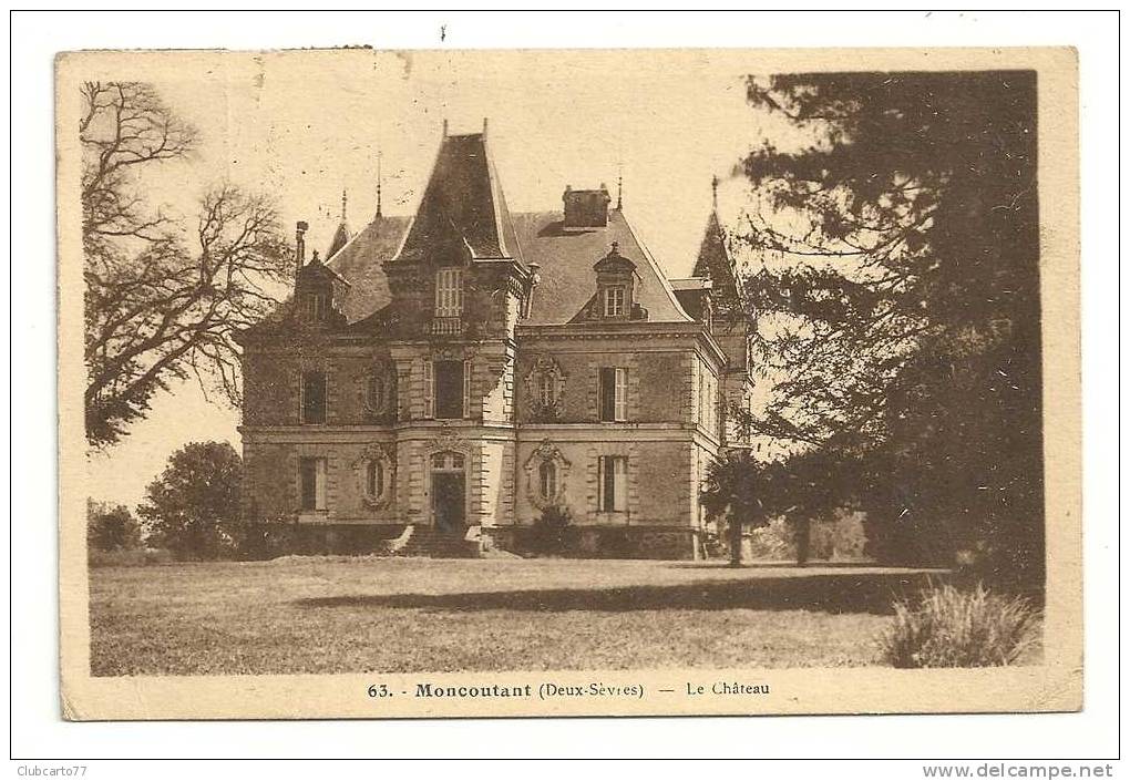 Moncoutant (79) : Le Château En 1939. - Moncoutant