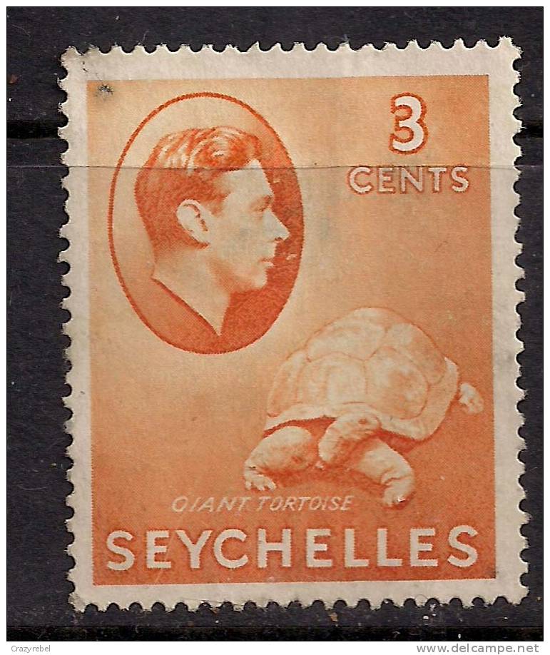 Seychelles 1938 - 49  KGV1 3cts Orange  Used Stamp SG 136a  ( C194 ) - Seychellen (...-1976)