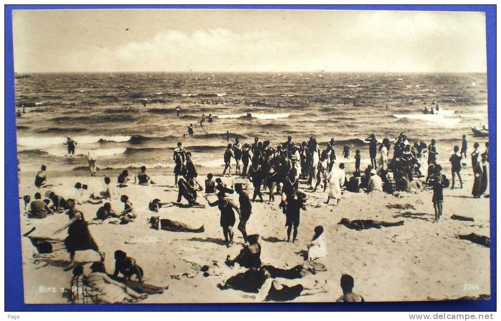 Binz, Binz Auf Rügen,Strandszenerie An Der Ostsee,Badekultur,1920 - Rügen