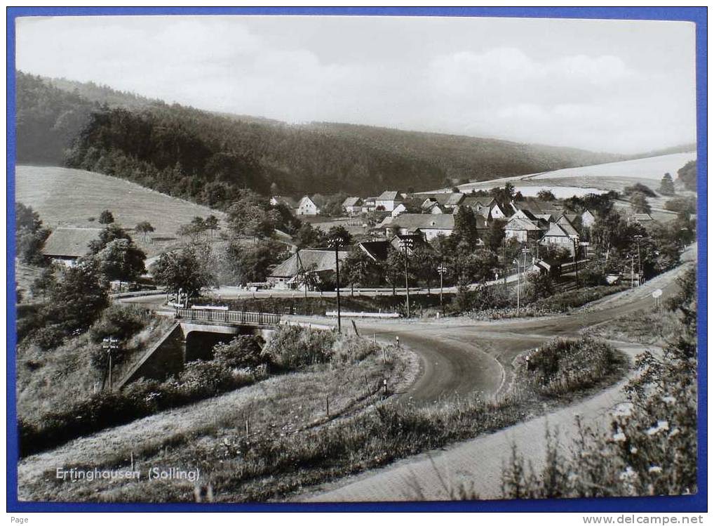 Ertinghausen,Solling,Blick Auf Ertinghausen,Teilansicht,1960,Ortseingang Mit Brücke, - Hardegsen