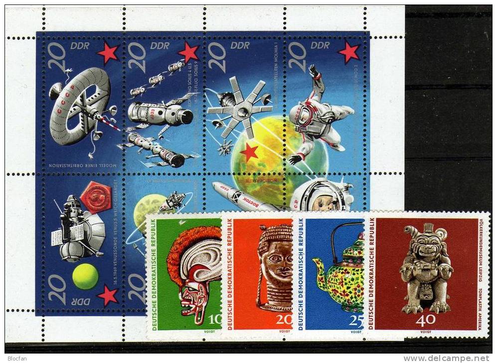 I.Quartal 1971 DDR 1632-1659 ** 12€ Völkerkunde Kosmos Politiker Messe Paris Mond Out Complete Year Set Of Germany - Vrac (max 999 Timbres)