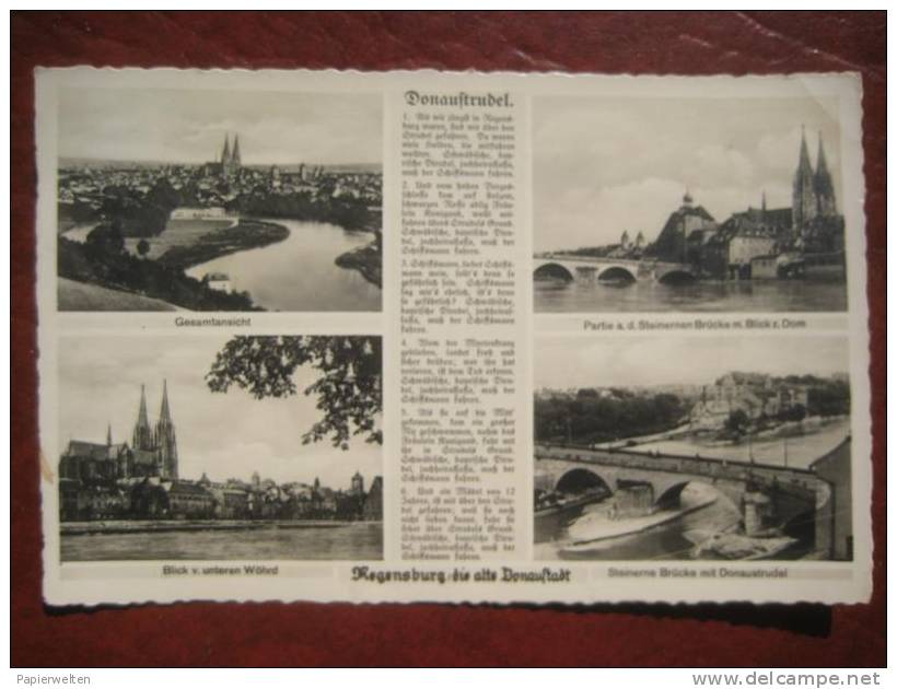 Regensburg - Mehrbildkarte Mit Gedicht - Regensburg