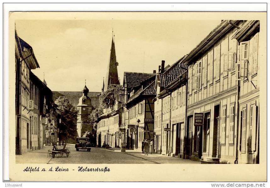 Carte Postale Ancienne Alfeld A. D. Leine - Holzerstrasse - Alfeld