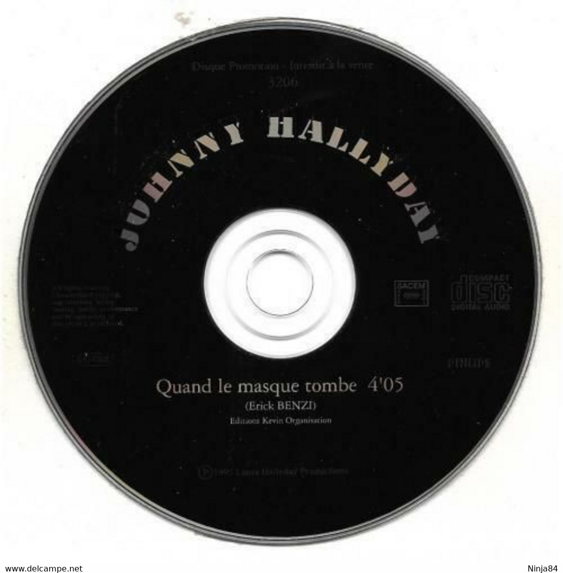 CDS  Johnny Hallyday " Quand Le Masque Tombe " Promo - Ediciones De Colección