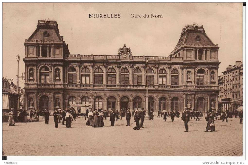 BRUXELLES  Gare Du Nord Très Bon état - Chemins De Fer, Gares