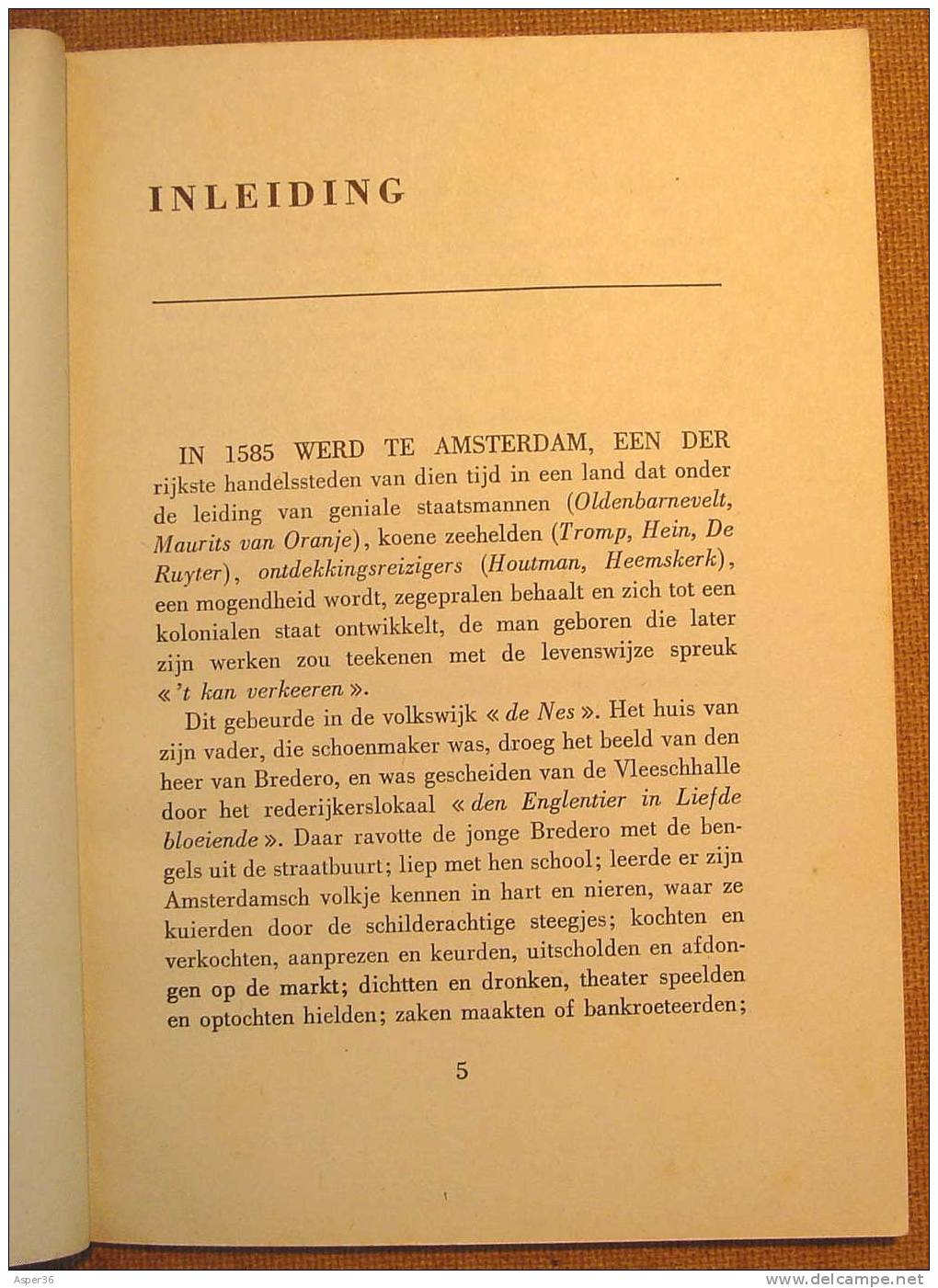 "G. A. Bredero" Door J. Van Tichelen - Antiguos