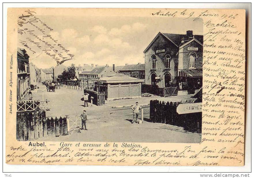 D5039 - Aubel - Gare Et Avenue De La Station - Aubel