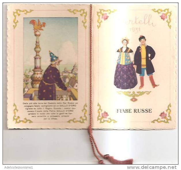 54174)calendario Fiabe Russe -  Bertelli Anno 1931 - Klein Formaat: 1921-40