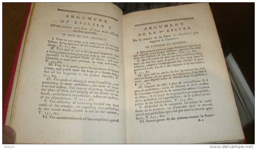 Essai Sur L´homme, Lettre D´Héloise à Abeilard Par Pope - 1701-1800