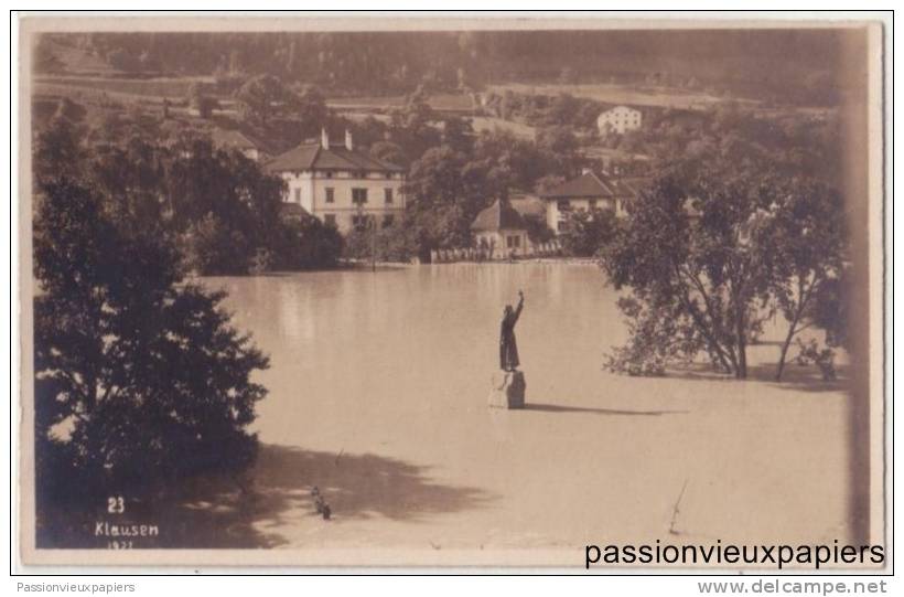 FOTO CARTOLINA    KLAUSEN CHIUSA  ALLUVIONE - Autres & Non Classés