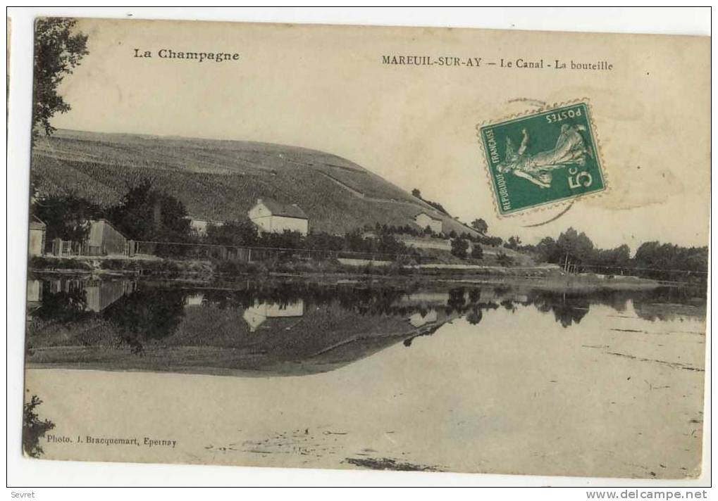 MAREUIL SUR AY. - Le Canal - La Bouteille - Mareuil-sur-Ay