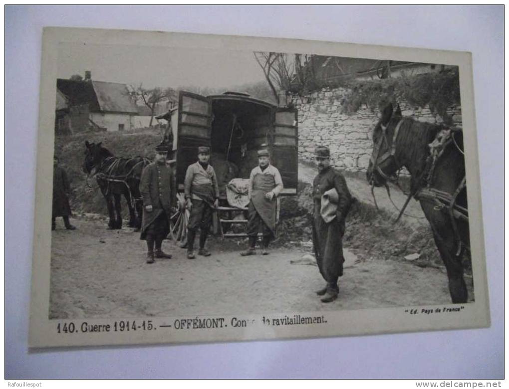 Cpa Offemont Convoi De Ravitaillement Guerre 1914-15 - Offemont