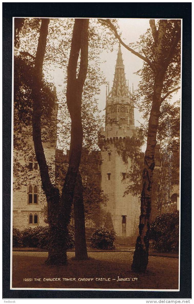 RB 697 - Judges Real Photo Postcard The Chaucer Tower Cardiff Castle Glamorgan Wales - Glamorgan