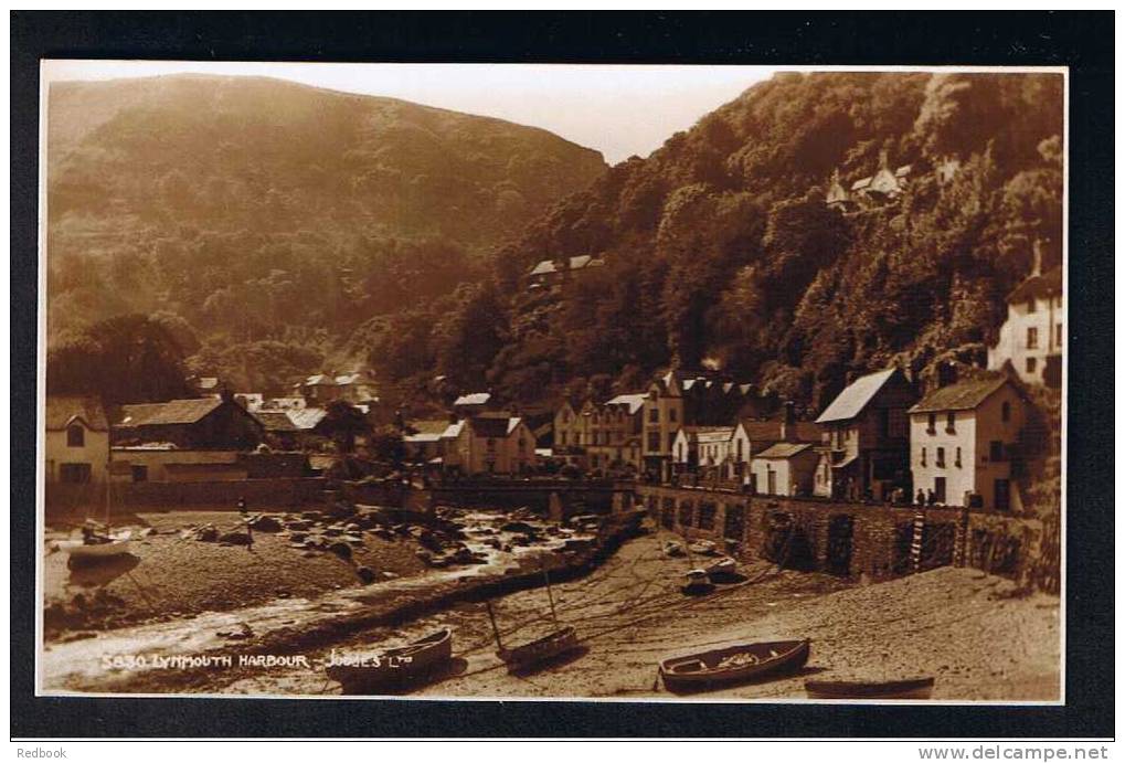 RB 697 - Judges Real Photo Postcard Lynmouth Harbour & Houses Devon - Lynmouth & Lynton