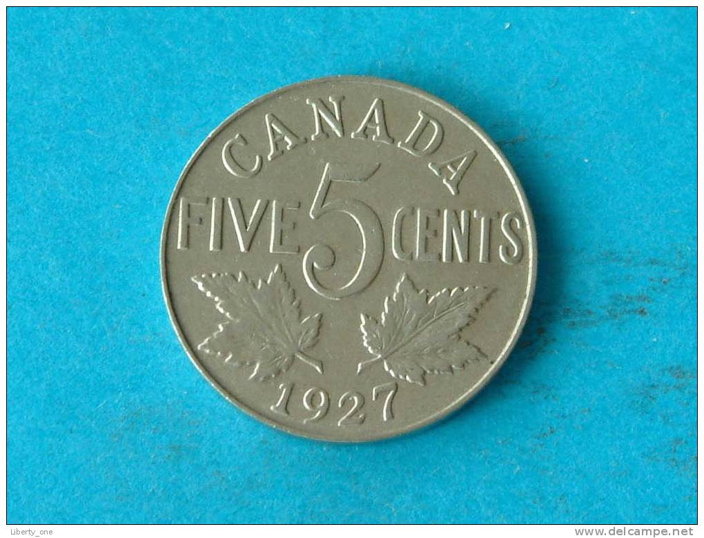 1927 - 5 CENTS / KM 29 ( Voor Details - Zie Foto´s) ! - Canada